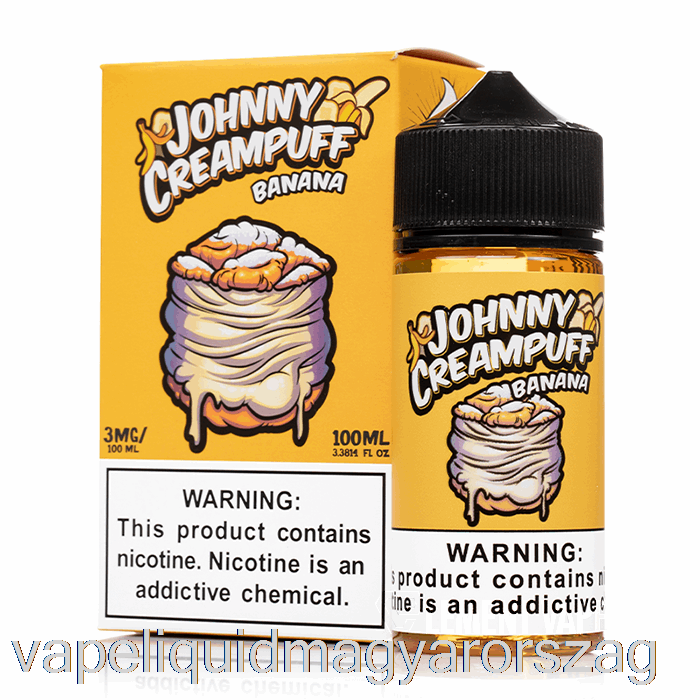 Banán - Johnny Creampuff - 100ml 3mg Vape Toll